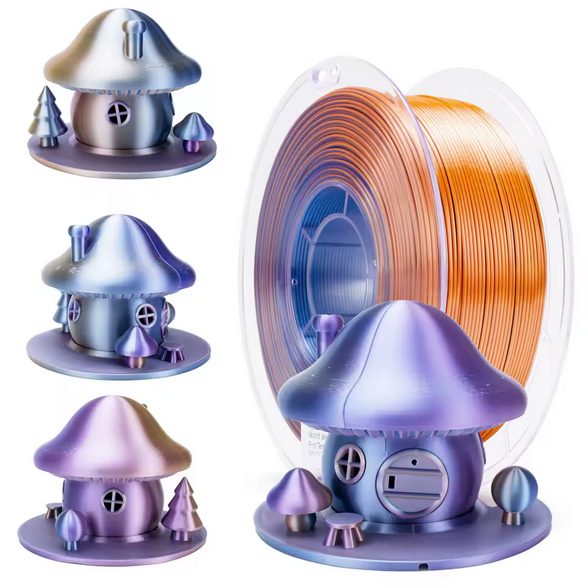 Ziro PLA Tri-Colour Silk - Moonlit Lake Carousel 1