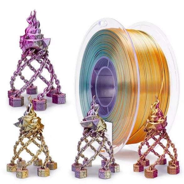 Ziro PLA Tri-Colour Silk - Metal Blossom Carousel 2