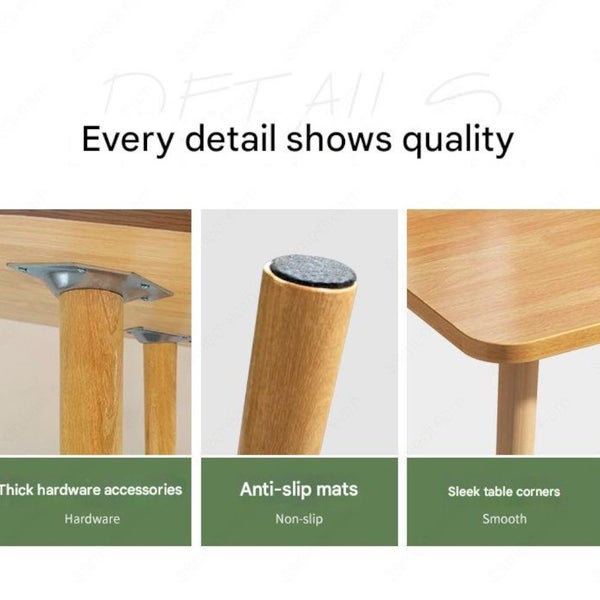 Dining Tables Kitchen Desks 120x60cm Wooden Modern Minimalist - NZ Stock Carousel 2