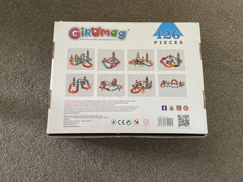 Giromag Magnetic Run Marble Building Tiles Carousel 2