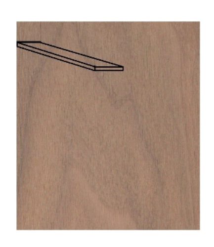 Artesinaia American Walnut Veneer Pack 0.5 x 5 x 914 mm (25 Pcs.) Carousel 1