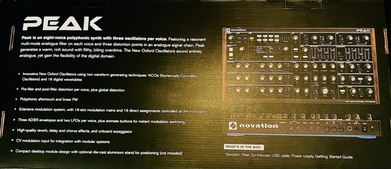 Novation Peak 8-Voice Synth + BONUS Stand | MINT - SAVE $669! Carousel 2