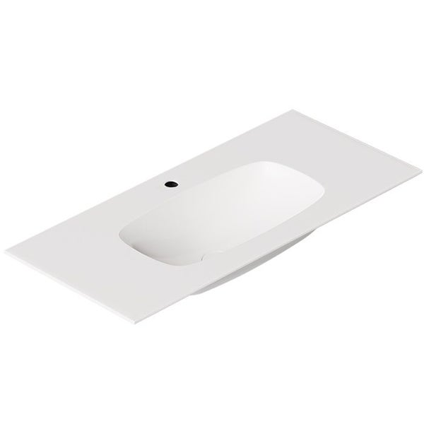 DISCONTINUED - ALICE NUR WALL BASIN 1020MM WITH BASIN MIXER BLACK PACKAGE Carousel 2