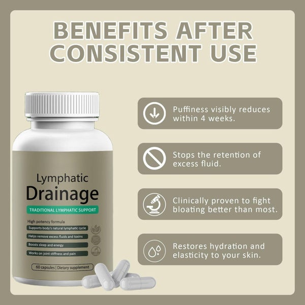 Lymphatic Drainage 60 Capsule Supplements with Dandelion extract Carousel 2