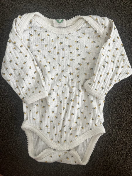 Nature Baby body suit yellow floral 0-3m Carousel 1