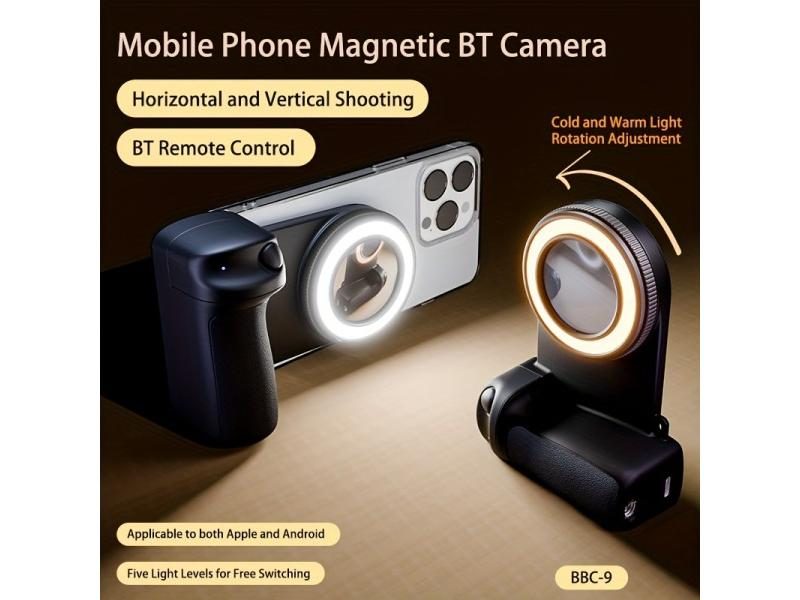 2025 MagSafe Smartphone Camera Shutter Grip Bluetooth Selfie Handle Camera Carousel 1