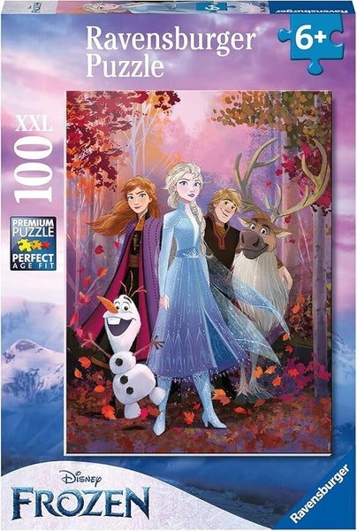 Ravensburger Puzzle 100pc XXL - Disney Frozen Elsa and Her Friends Carousel 1