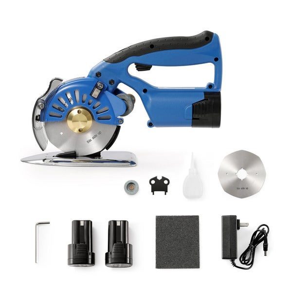 New Fabric Cutter 5-Speed Cordless Electric Rotary Fabric Cutting Machine Carousel 1