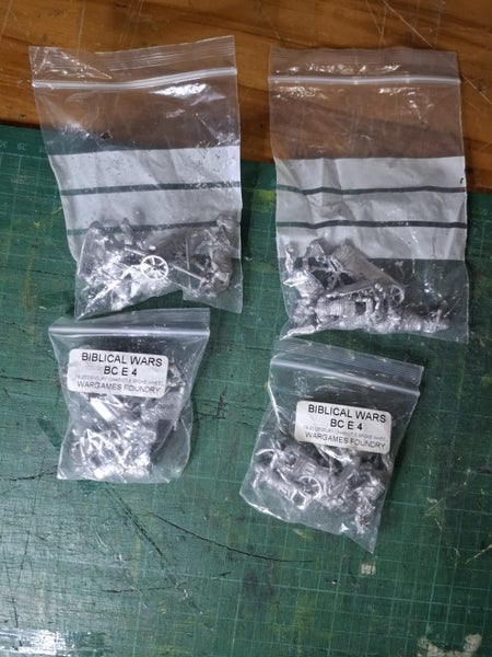 Foundry 28mm Egyptian chariots X 4 Carousel 1