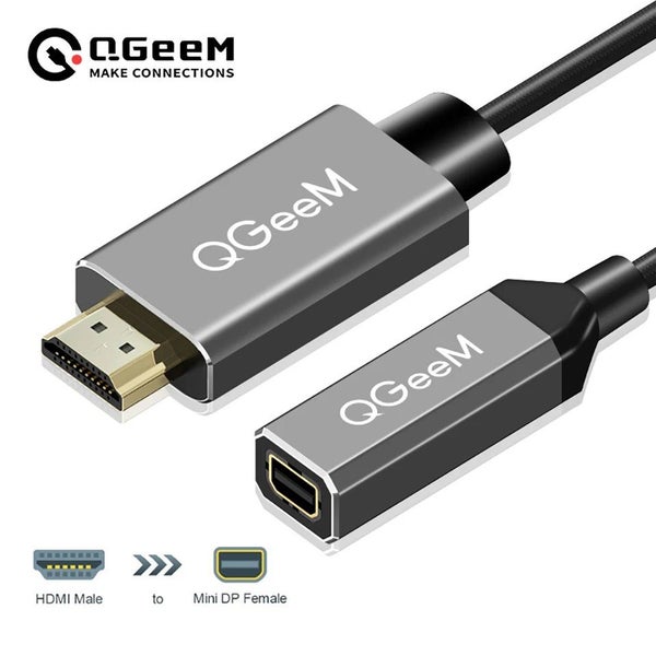 QGeeM HDMI To Mini DisplayPort Converter Adapter Cable 4K X 2K HDMI To Mini DP Carousel 1