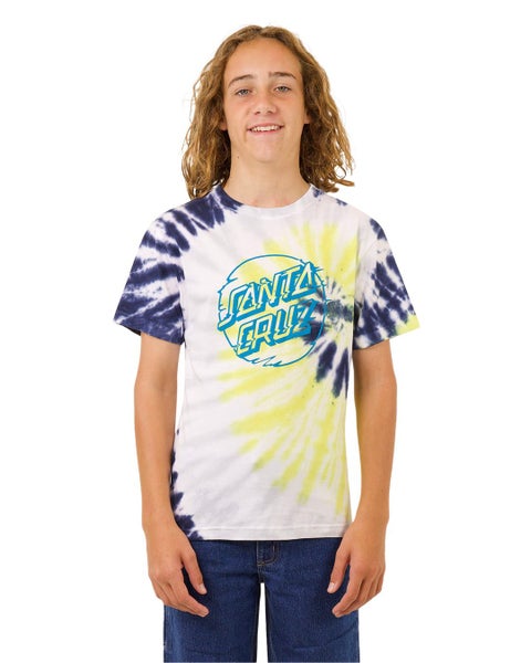 Santa Cruz Youth Vivid Dot Mono Front Tee - Sum24 Carousel 1