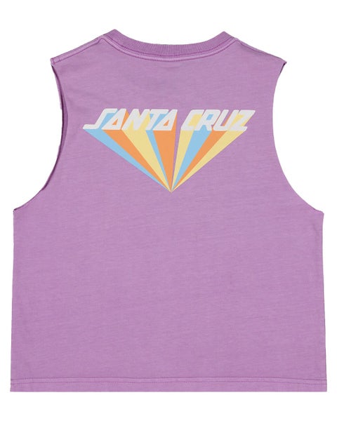 Santa Cruz Girls SC Delta Strip Crop Muscle - Sum24 Carousel 1
