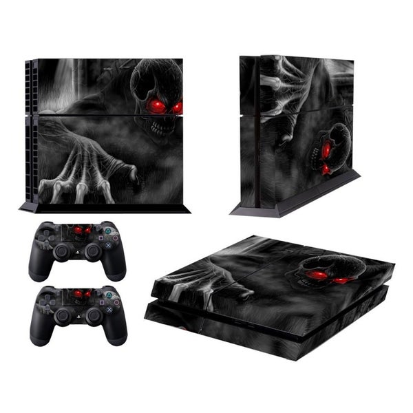 Stylish Dark Devil Pattern Protective Sticker For Sony Ps4 Carousel 1