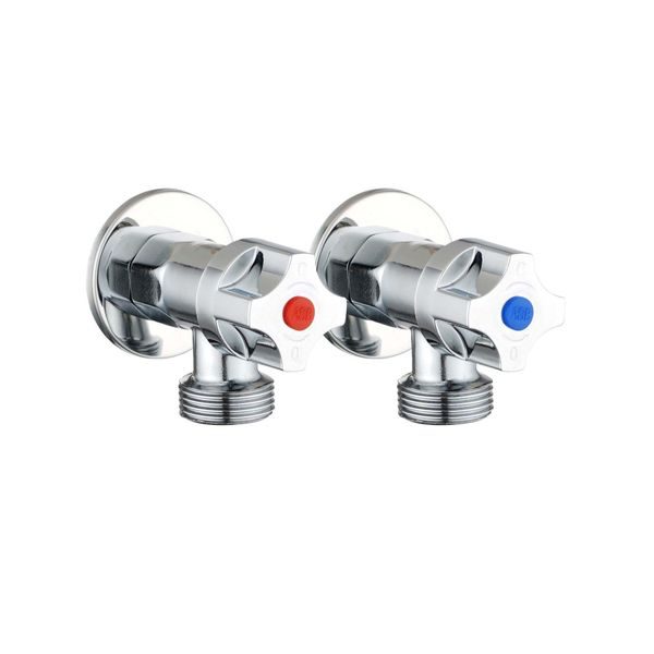 Washing Machine Turn Stop Brass 1 Pair Laundry Pin Taps Round Carousel 1