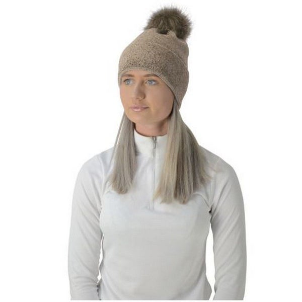 HyFASHION Womens/Ladies Alaska Diamante Bobble Hat Carousel 1