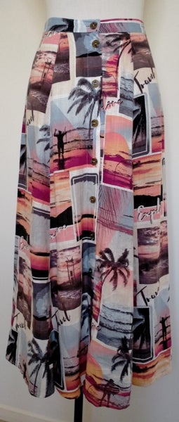 Dotti Linen Blend Skirt - Size 6 Carousel 1