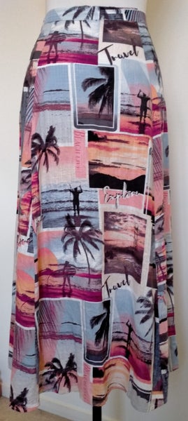 Dotti Linen Blend Skirt - Size 6 Carousel 2