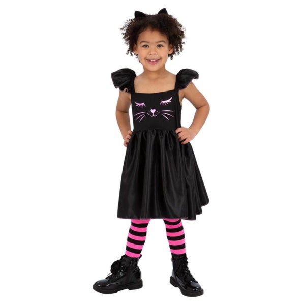 Smiffys Girls Cat Costume Dress Carousel 1