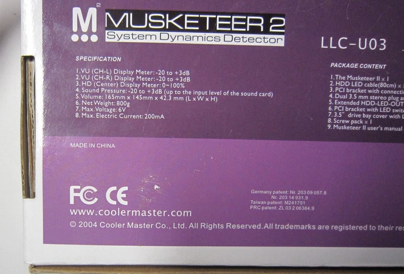 Vintage Musketeer 2 LLC-U03 System Dynamics Indicator Carousel 16