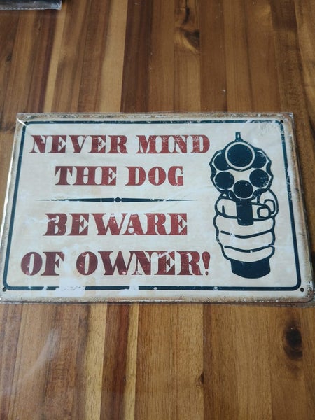 Fun beware of owner sign... Carousel 1