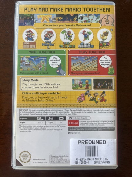 Nintendo switch - Super Mario Maker 2 Carousel 3
