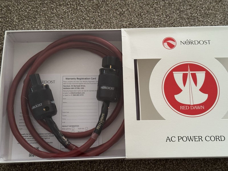Nordost Red Dawn Power Cable (2m) – As New – Leif Range Sweet Spot Carousel 2