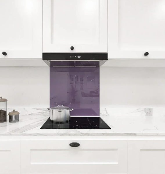 SALE! Glass Splash Back 600X750 - Purple Lennox Bathroom Carousel 1