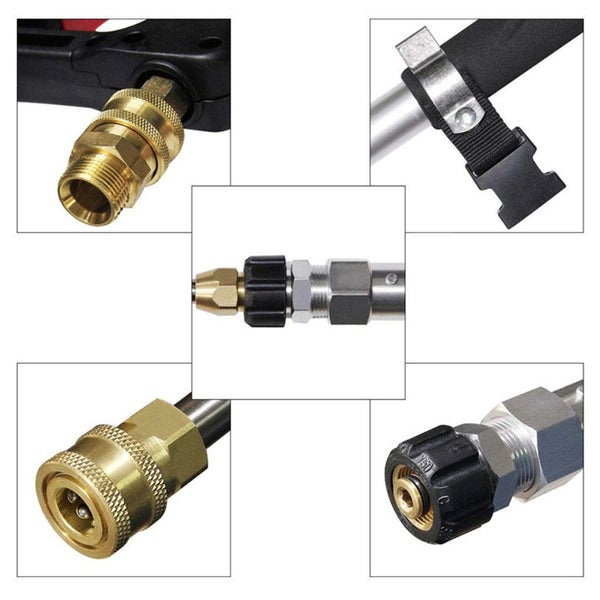7m Telescoping Wand Pressure Washer Pole with Harness Carousel 7