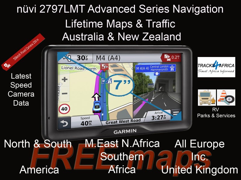 Garmin nuvi 2797LMT AU & NZ +"Free" N & S America, Europe,MENA,S.Africa & more Carousel 1
