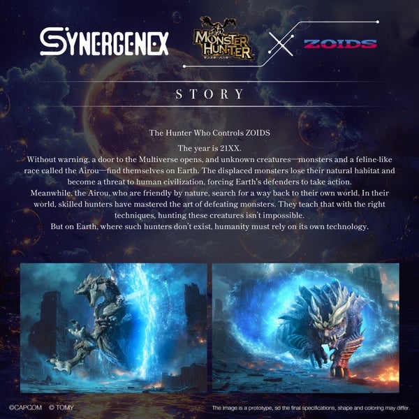 ZOIDS-X-MONSTER HUNTER GATLING FOX-x-MITSUNE Buildable Model Kit Carousel 11