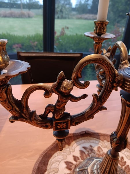 Antique brass candelabra Carousel 2