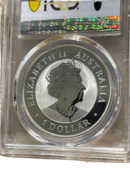 Australia 2022-P PCGS MS70 1 Oz Fine Silver First Day of Issue Kookaburra Coin Carousel 6