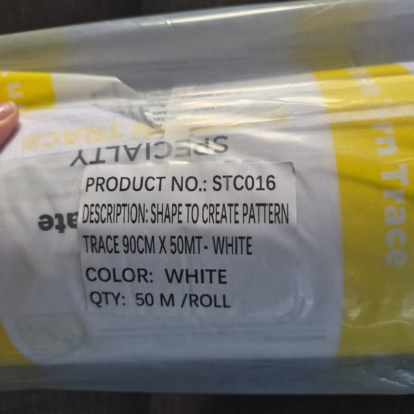 Birch Shape To Create Pattern Trace White 90 cm Roll 50M Carousel 2