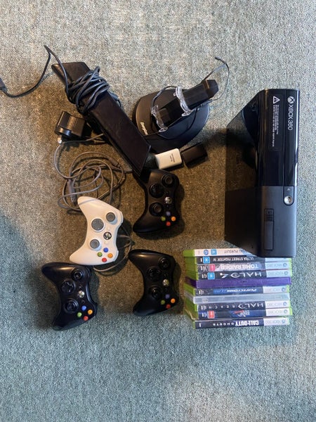 Xbox 360 E + games + controllers Carousel 1