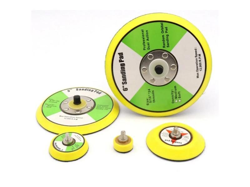 1/2/3/4/5/6 Inch M6 M8 Thread Polishing Sanding Pad Pneumatic Sander Disc Carousel 1