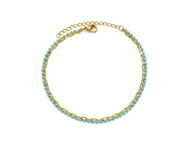 Chunky Figaro Chain Anklets For Women Punk Stainless Steel Gold Color Figaro Carousel 1