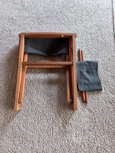 Wooden Folding Director's Chair - Canvas Seat & Back - Great Condition Carousel 2