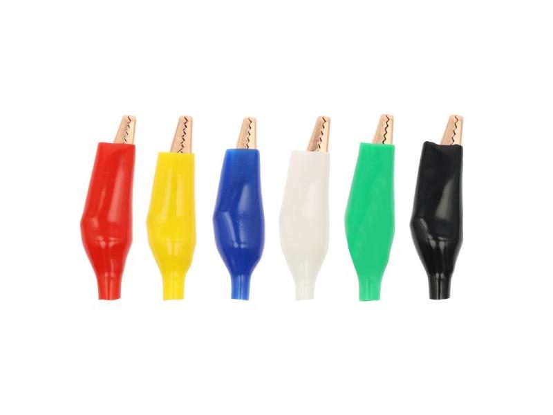 10pcs 10A 28MM 35MM 45MM Metal Copper 6-color Alligator Clip Electric Clip Test Carousel 2