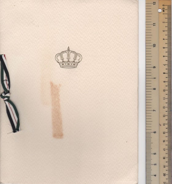 KING HUSSEIN (RIP) & QUEEN NOOR OF JORDAN PERSONALLY SIGNED PHOTO CHRISTMAS CARD Carousel 2