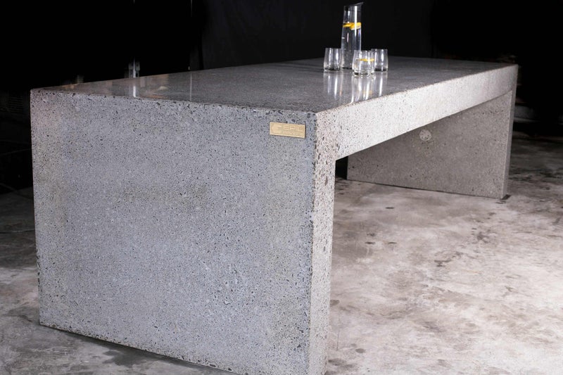 concrete polished table