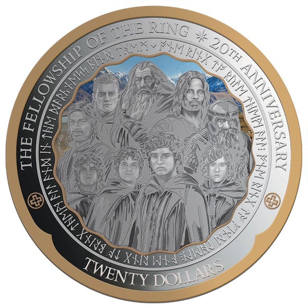 Rare Silver 1Kg The Lord of the Rings 20th Anniversary- Mintage 100 Worldwide Carousel 1