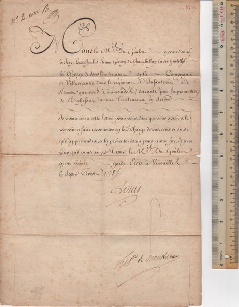 LOUIS XVI EXECUTED LAST KING OF FRANCE SIGNED 1778 DOCUMENT Carousel 1