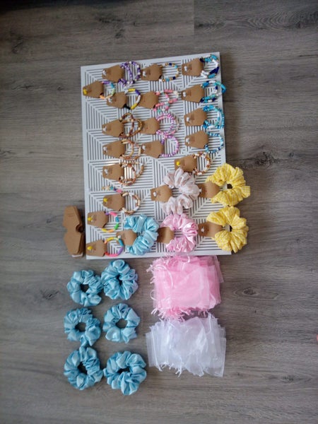 BUlK handmade bracelets and scrunchies perfect for party gift bags! Carousel 1