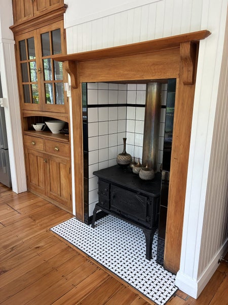 Vintage 1930s Caledonia "Modern Dover" Cast Iron Stove - Scottish Made Carousel 2