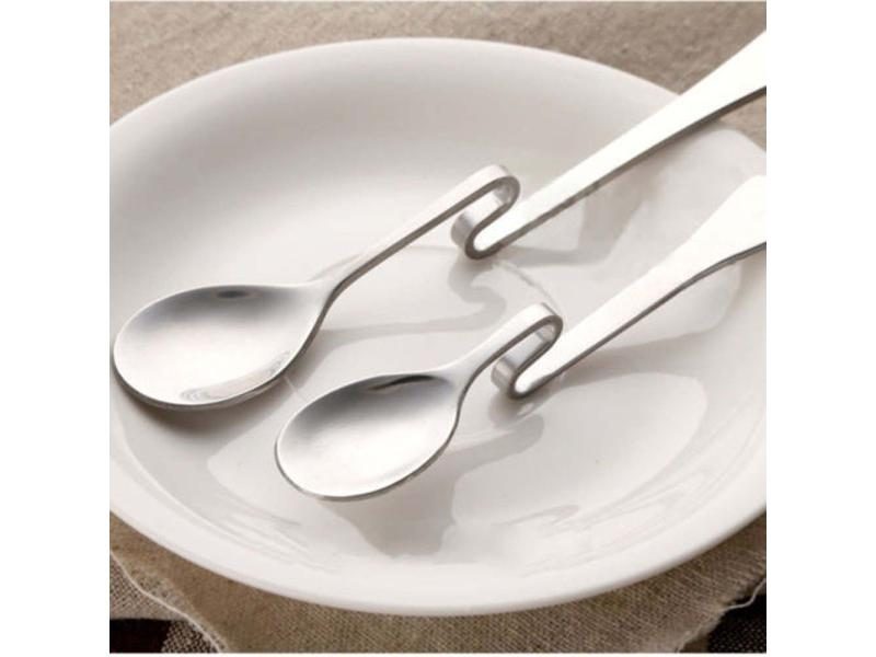 Cute Curved Spoon Teaspoon Unique Condiment Drink Hanging Tea Coffee Dessert Carousel 1