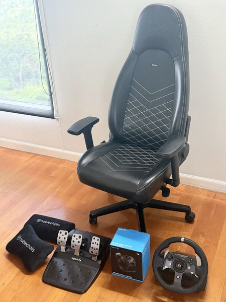 Sim Racing Bundle – Noblechairs + Logitech G920 Wheel, Pedals & Shifter Carousel 2