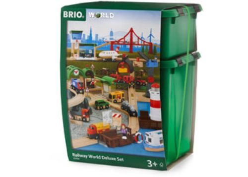 BRIO Set - Railway World Deluxe Set 106 pieces Carousel 1