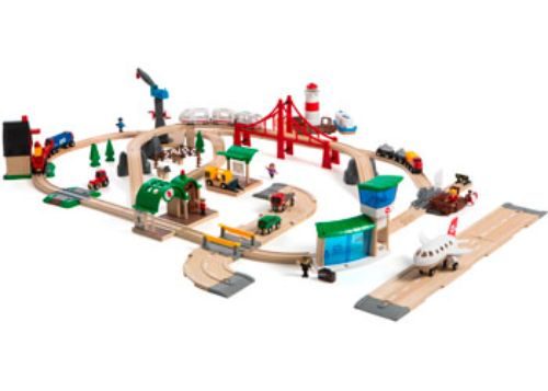 BRIO Set - Railway World Deluxe Set 106 pieces Carousel 6
