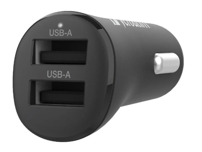 Verbatim Car Charger - Dual Port 3.4A - Black Carousel 1