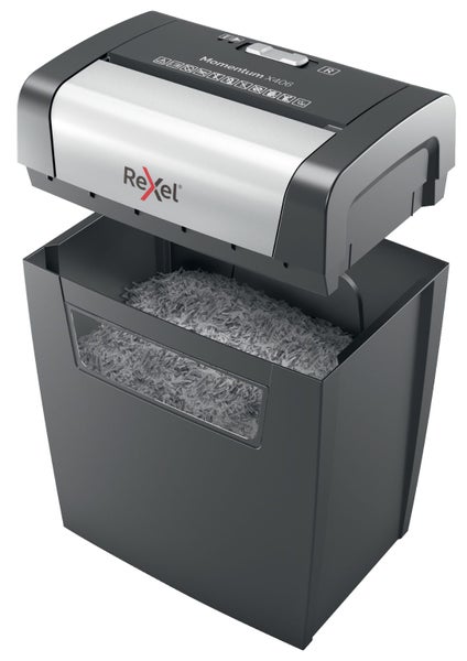 Rexel Momentum X406 Paper Shredder, Cross Cut Carousel 2